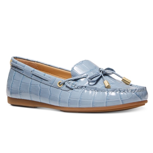blue moccasins
